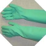 Nitri-Solve heavy-duty nitrile gloves 19" length unlined 22-mil