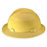 V-Gard full-brim Hard hat Yellow