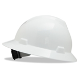 MSA V-Gard full-brim Hard hat White