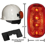 Red LED Safety Hard hat Light