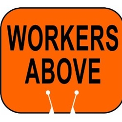 Cone Sign: Workers Above
